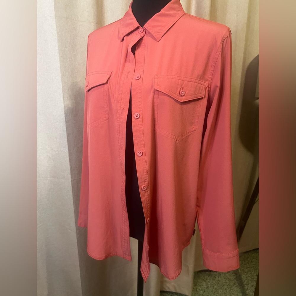 Eddie Bauer Men's Coral Casual Button-Down Shirt